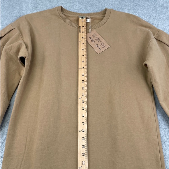 NEW The‎ Simple Folk 6 Organic Cotton Stretch The Oversized Sweater Dress - Picture 3 of 12